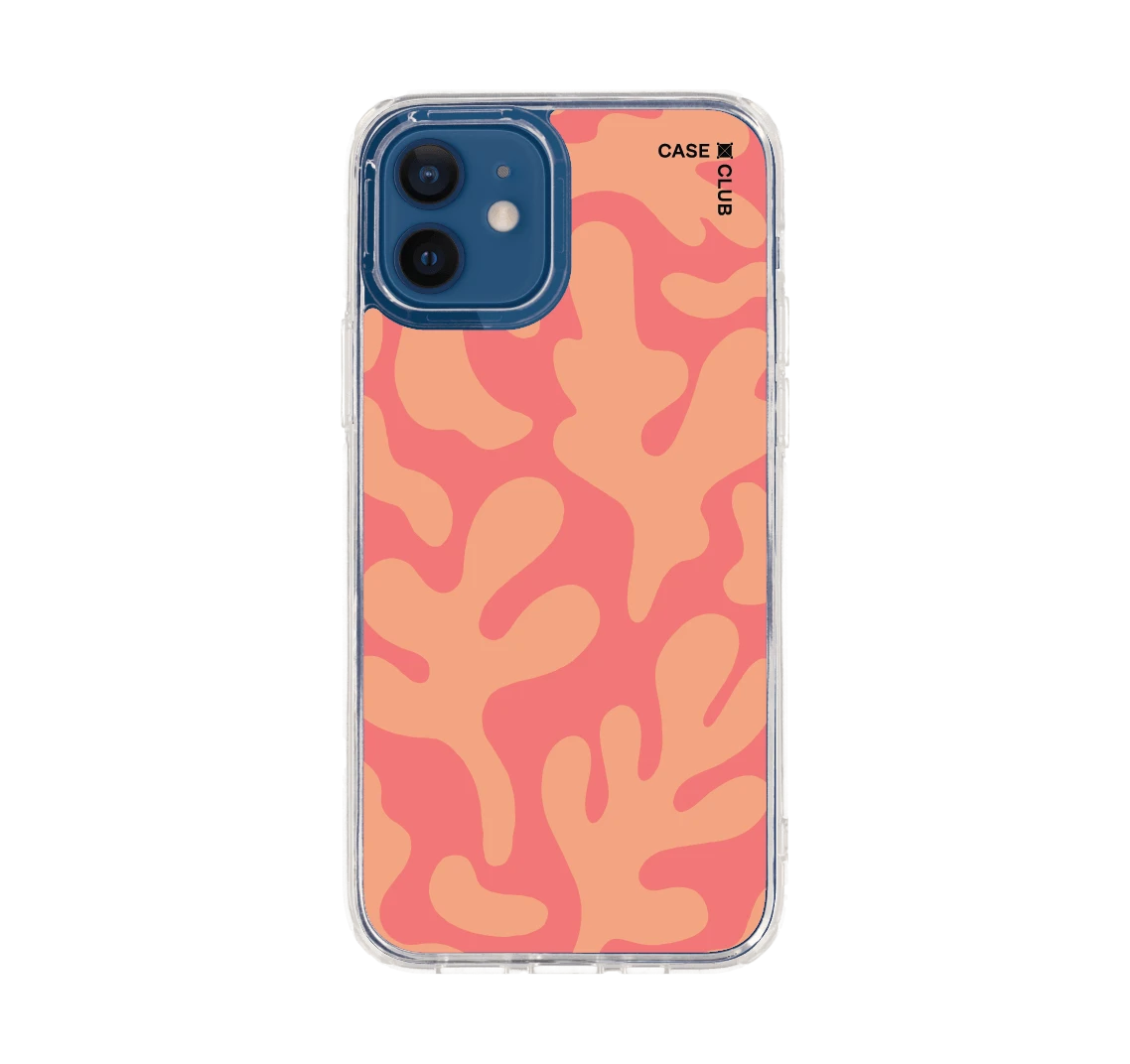 pink & orange abstract freeform pattern